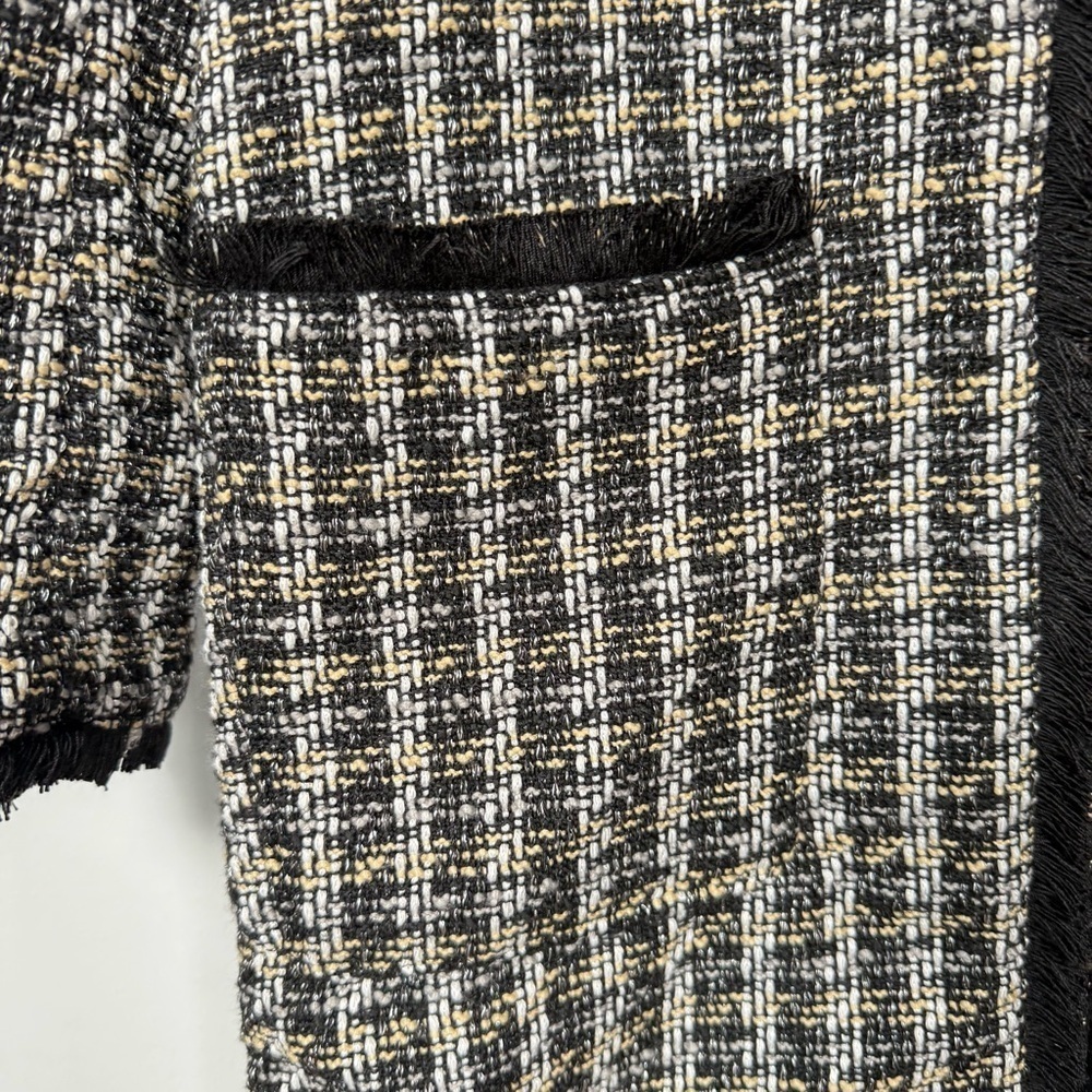 H&M Checkered Long Blazer/Coat, Size 4, Great Condition! - Picture 3 of 10